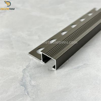 China Stair Tread Nose Straight Edge Tile Trim Corner YJ-020 12.6mm for sale