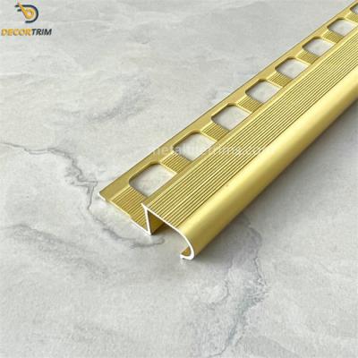 中国 Tile Trim Types Stair Nosing Tile Trim Aluminum Material 6063 T5 販売のため