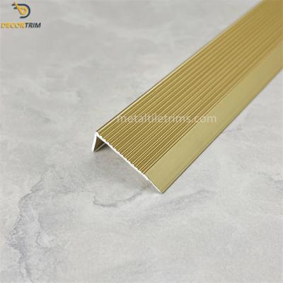China 33.2mm×14.9mm Tile Edg Trim Aluminum With Anodizing Polishing Te koop