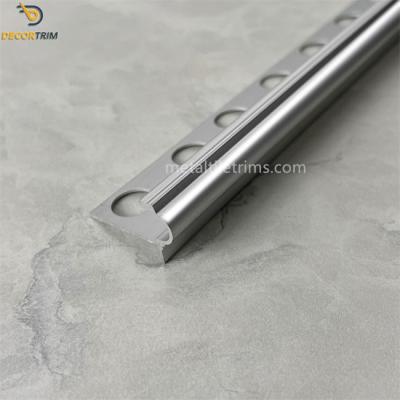 China Tile Edge Metal Stair Nosing Tile Trim Bright Light Silver 12mm en venta