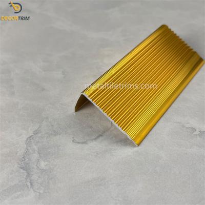 China Tile Edge Trim Stair Nosing Tile Trim 25mm×40mm×1mm Aluminium Corner zu verkaufen