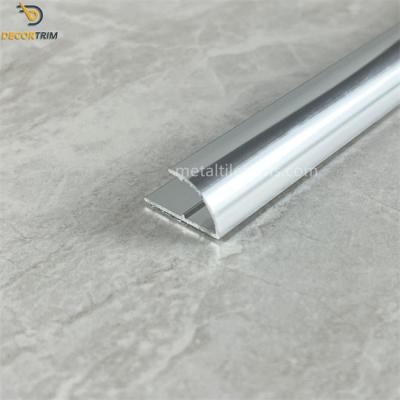 China Metal Trim Strips Carpet Transition Strip Aluminum Tile Trim Polish Silver en venta