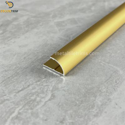 China Matte Gold Aluminum Carpet Tile Trim Carpet Transition Strip zu verkaufen