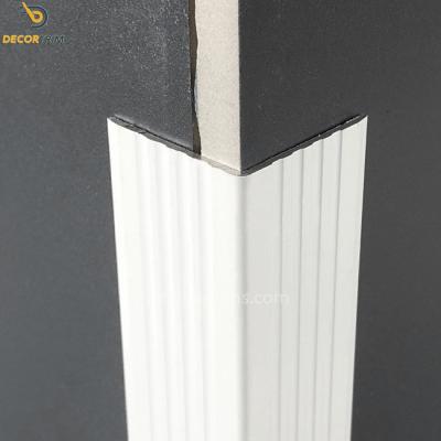 China 29mm×29mm×1.3mm Wall Corner Protector Strips Pvc 90 Degree Corner for sale