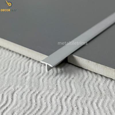 China Tile Trim Aluminum Strips T Shaped Transition Strip Bright / Anodized for sale