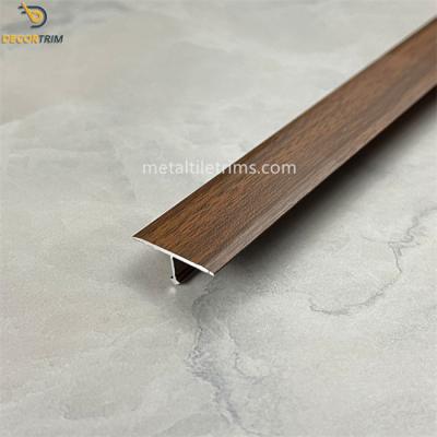 China Floor Transition Corners Aluminium Trim 2.5 Meter / 3 Meter Wood Grain for sale