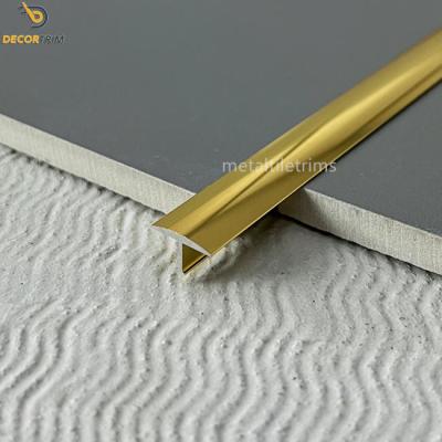 China Tile Corner Strip T Shaped Transition Strip T - Shape Trim Profile Gold en venta