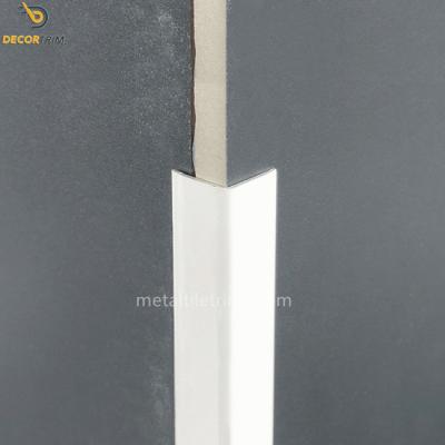 China Tile Trim Accessories Matt Silver Wall Transition Strip Outside Corner Trim for sale
