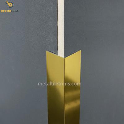 China Tile Accessories Trim Wall Corner Protector Strips Tile Edge Trim 90 Degree L Shaped en venta