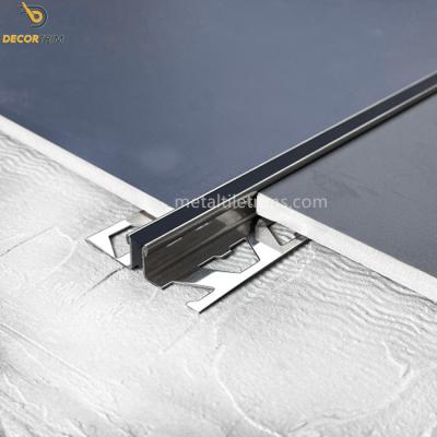 China Stainless Steel Finish Tile Accessories Expansion Joint Profile Height 10mm en venta