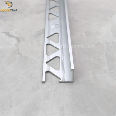 China Tile Trim L Aluminum Tile Edge Trim Edging Strip Metal Matt Te koop