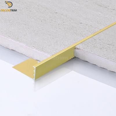 China Tile Trim 10mm / 15mm Aluminum Profiles For Tile Finishing Factory for sale