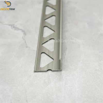 China Aluminium Trim Edg Metal Tile Trims Height 8mm / 10mm / 12mm for sale