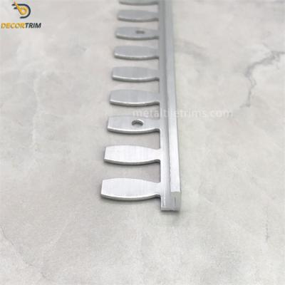 China Grey Tile Edge Trim	Aluminium Tile Trim Polish Black Bathroom Tile Edging en venta