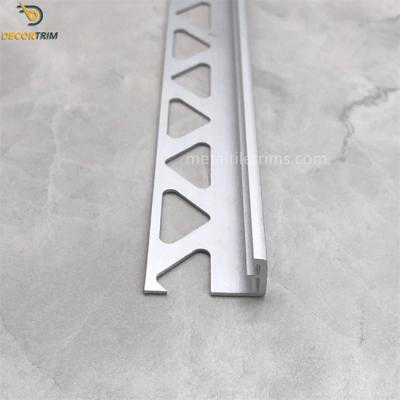China Ceramic Tile Edging Trim Metal Tile Trim 10mm × 25mm × 1mm for sale