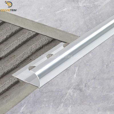 China Tile Trims For Wall Edge Protector Tile Trim Aluminum Anodizing 15mm for sale
