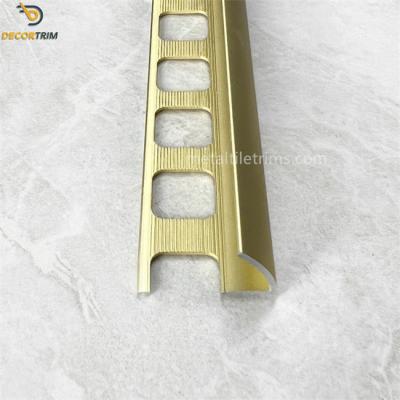 China Bathroom Tile Edge Trim Metal Tile Trims Aluminum Material 6063 T5 for sale