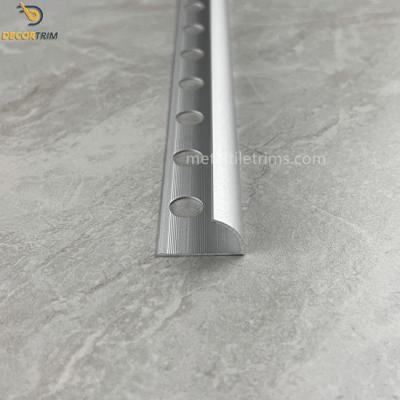 China Aluminium Round Edge Tile Trim Wall Edge Protector 20mm Tile Trim for sale