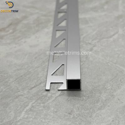 China Aluminium Edge Trim For Tiles Chrome Edging Strips For Tiles Material ODM Te koop
