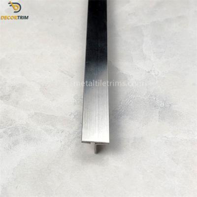 China Steel Tile Trim Strip Straight Edge Grout Line Tile Edging T Shape Outside Corner à venda