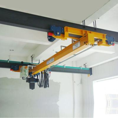 China European A5 Light-Weight Double Speed 5T Single Beam Overhead Crane for sale
