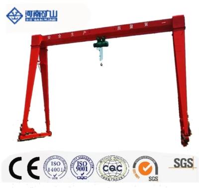 China Box Type Single Girder Gantry Crane Without Cantilever Indoor And Outdoor for sale