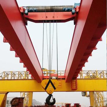 China 50 Ton Adjustable Double Girder Electric Overhead Travelling Crane for sale