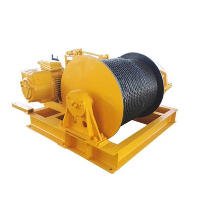 China Engine Powered Fast Speed Winch , Heavy Duty Carbon Steel Cable Pulling Winch for sale