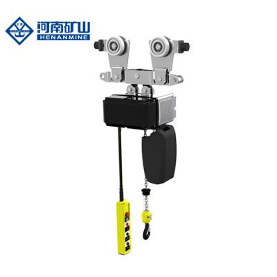 China Double Brake Chain Block Hoist High Strength Safety Hook 1 Ton Manual Trolley for sale