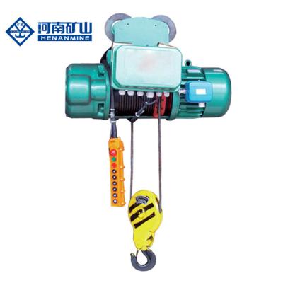 China Single Beam Monorail Motor drive 5tons 9m Electric Wire Rope Hoist for sale
