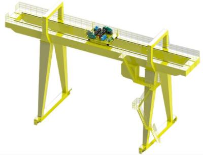 China 10 Tons Double Beam Door Type Crane Used Outdoor Working Class A4 for sale