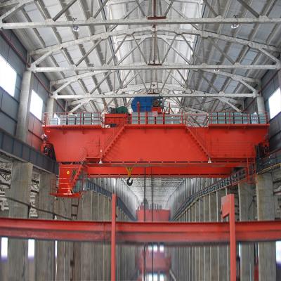 China 30t Cabin Control 18M Span Double Girder Overhead Crane With Hook for sale