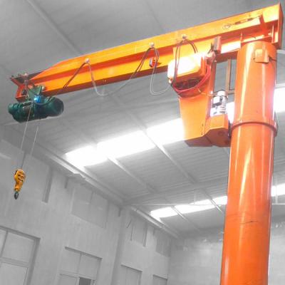 中国 高い技術0.5~10tのジブ電気ワイヤー ロープが付いている360度の片持梁クレーン 販売のため