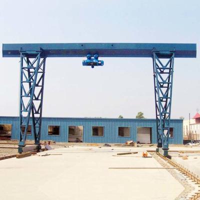 China 15t Single Beam Girder Electric Gantry Crane With Electric Wirerope Hoist for sale