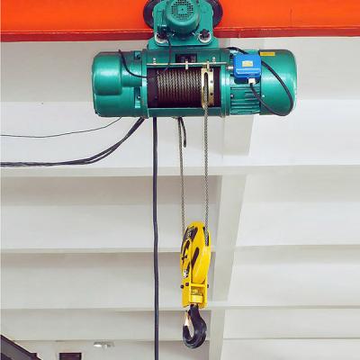 China 1t 2t Customized  electric wire rope hoist with motorized trolley  for Sale for sale