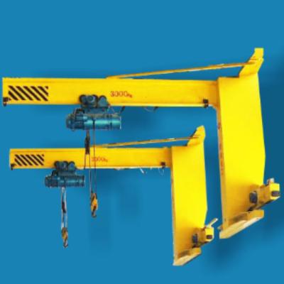 China 0.5/3 TON Wall Traveling Swing Cantilever Jib Crane Electric Rotation 180 Degrees for sale