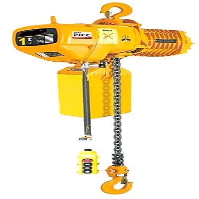 China Fixed 1 Ton / 2 Ton Electric Chain Hoist Without Electric Trolley In Gold Yellow for sale