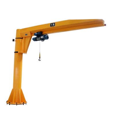 China 360 Degree Articulating Column Pillar Mounted Jib Crane 3T With Electric Rope Hoist for sale