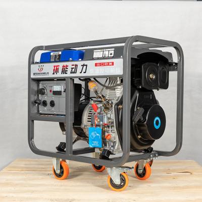 China Portable Air Cooled Single Cylinder 6.5kW Open Frame Diesel Generator for sale