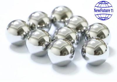 China TA2 Solid Titanium Ball Bead Decoration Mirror Polishing Punching for sale