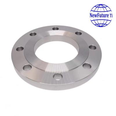 China TA2 Flat Butt Welding Flange  / Forged Custom Titanium Alloy Flange for sale