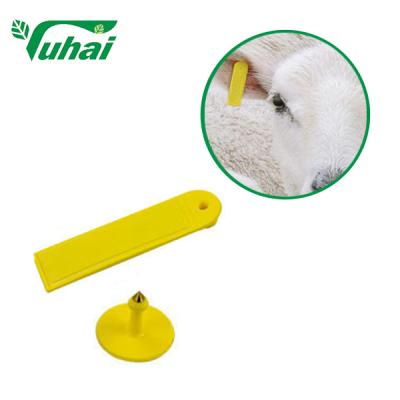 China TPU Rfid Livestock Tags Cattle Sheep Ear Tag Animal Tagger With Laser Printing for sale