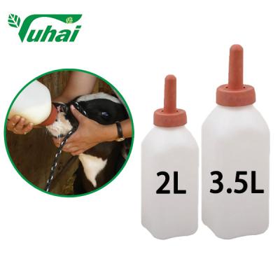 China Botella de alimentación de leche de 2L/3.5L para terneros con tetas, alimentador de vacas para granjas lecheras en venta