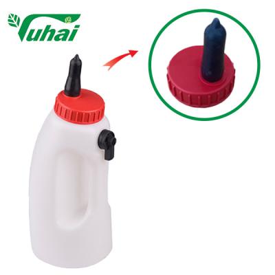 China 4l Oral Calf Drencher Animal Farms Cattle Feeder/Calf Bottle With Plastic Tube Nipple for sale