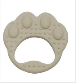 China Eco Friendly Bear Paws Silicone Baby Teether Toys For Soothing Sore Gums With Size Is 8*8*2 cm And Weight Is 24 Gram for sale