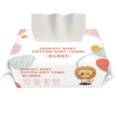 China Disposable Household Products Cotton dry Wipes Towels 66Pcs For Baby Moisturizing With Size Is 15*7*10.5cm Weight Is 126 for sale