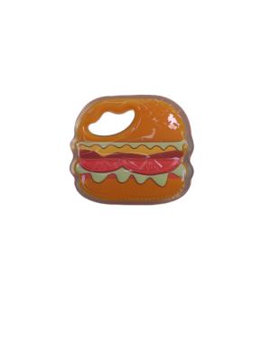 China JOURJOY Silicone Handheld Teether Hamburger Ice Cream Cone With Size Is 8*7.3cm And Weight Is 36 Gram for sale