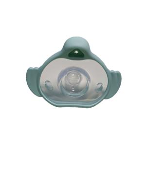 China Green Elephant Premature Orthodontic Dummy Bibs For Night With Size Is 7x7x7 cm And Weight Is 13 Gram for sale