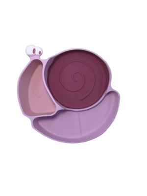 China Multicolor Silicone Weaning Plate With Suction 242 gram custom With Size Is 23*18*3.7 cm And Weight Is 242 Gram for sale