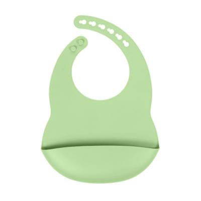 China Waterproof Infant Baby Feeding Bib Green Pink Blue Yellow Gray Oem With Size Is 3.5*30.6*20.8 cm And Weight Is 81 Gram for sale